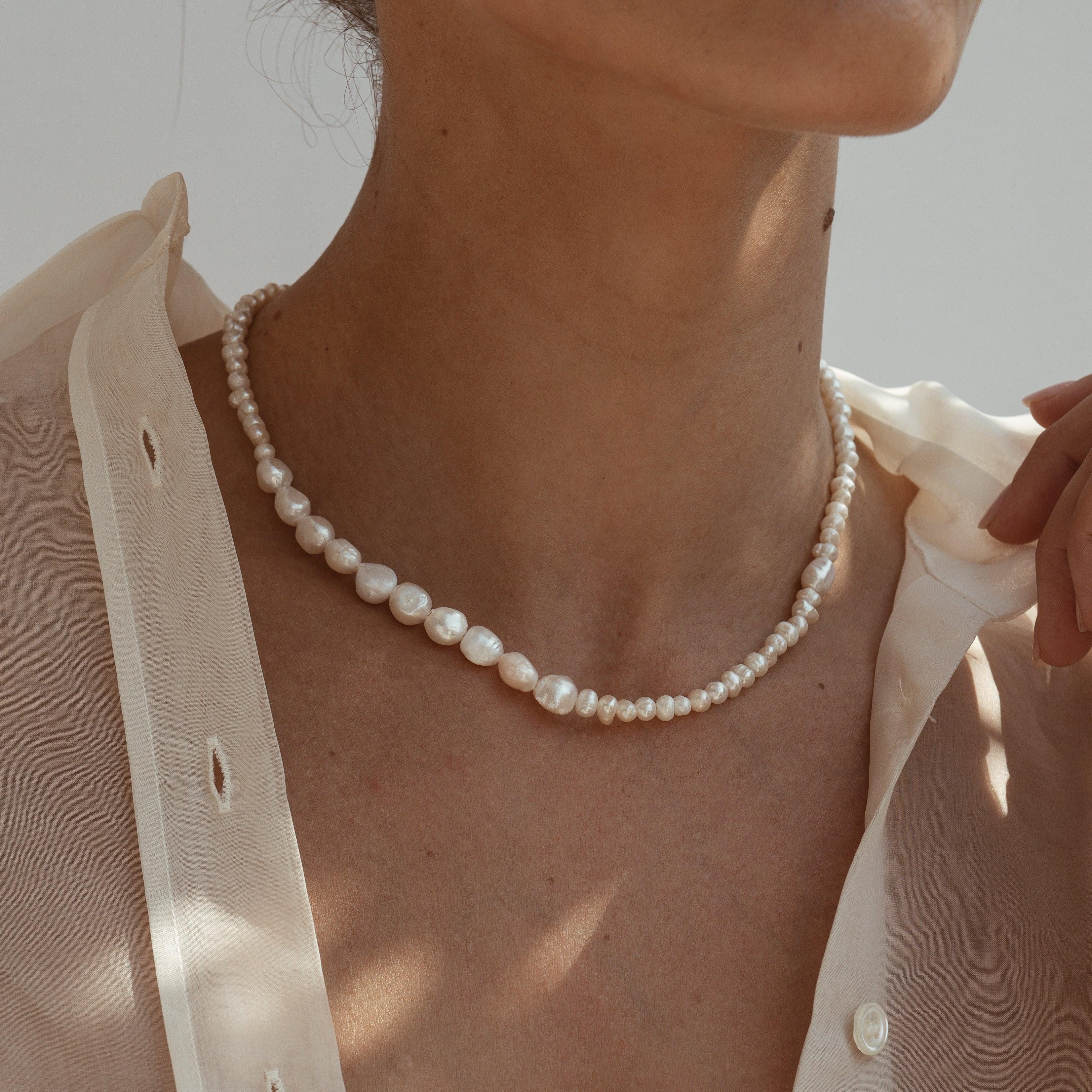 Paloma Baroque Pearl 14k Gold Necklace - ELLA PALM