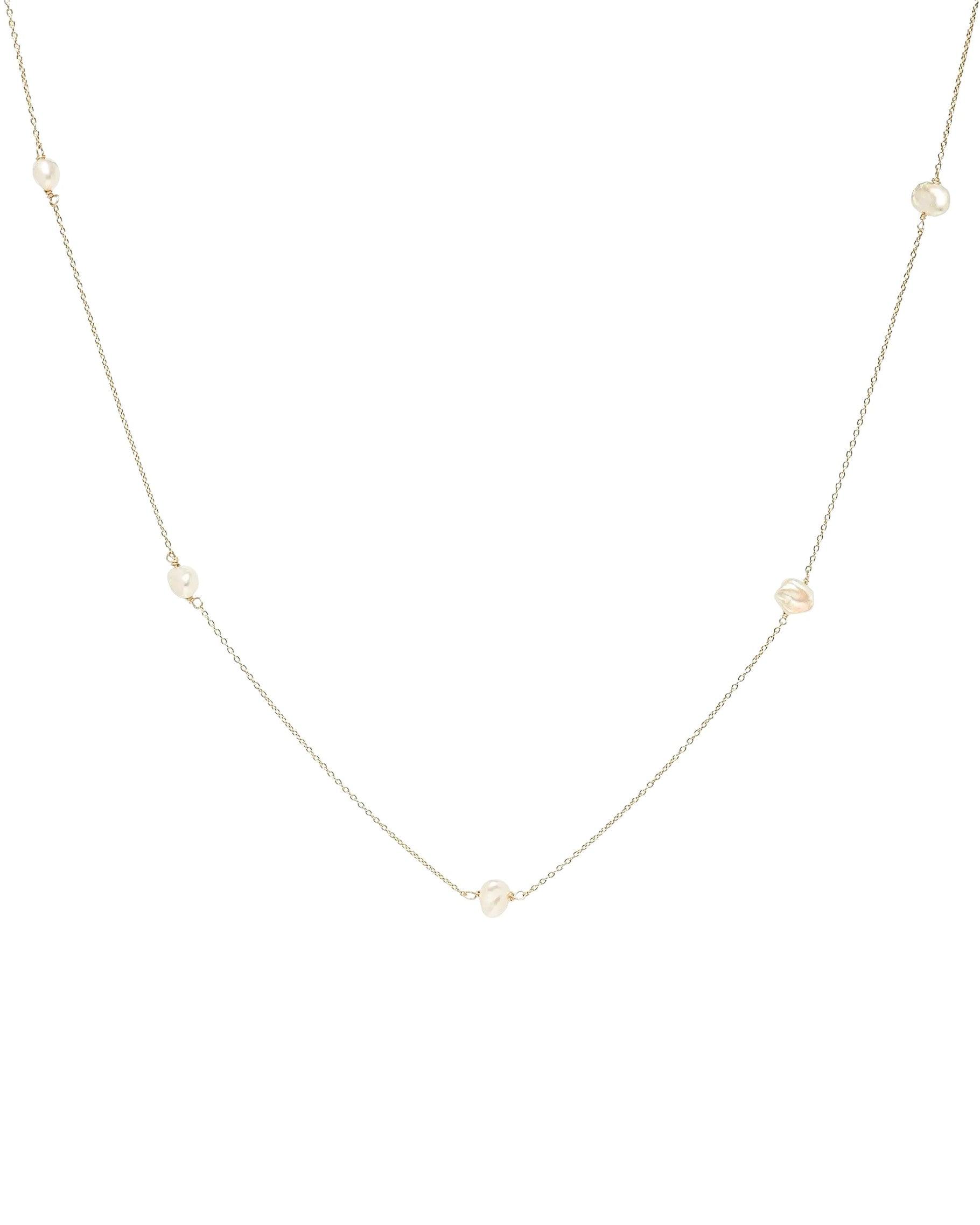 Cassis Keshi Pearl Gold Necklace - ELLA PALM