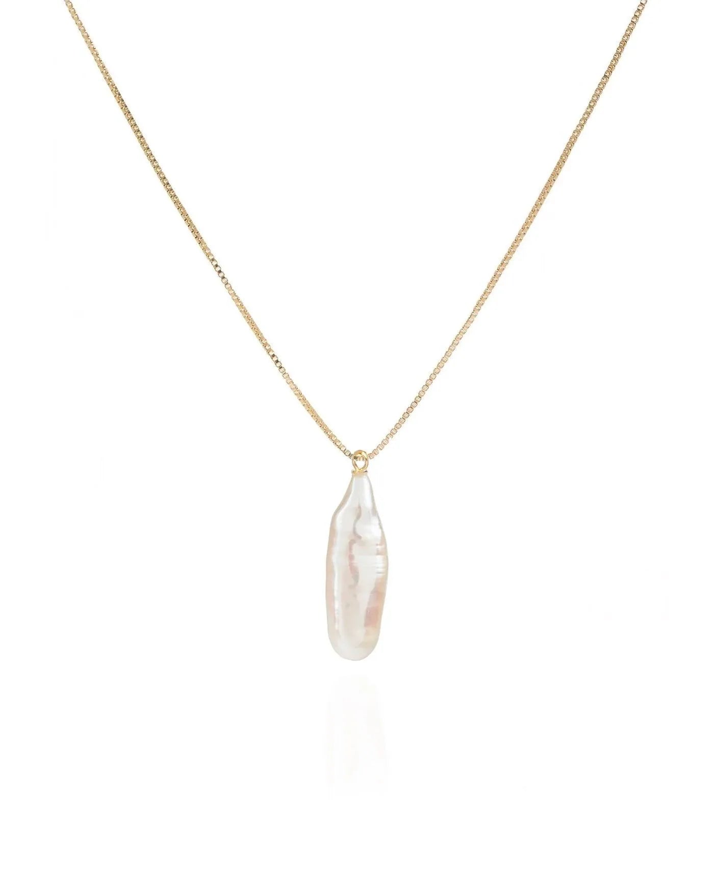 Eloise Biwa Pearl Gold Necklace - ELLA PALM