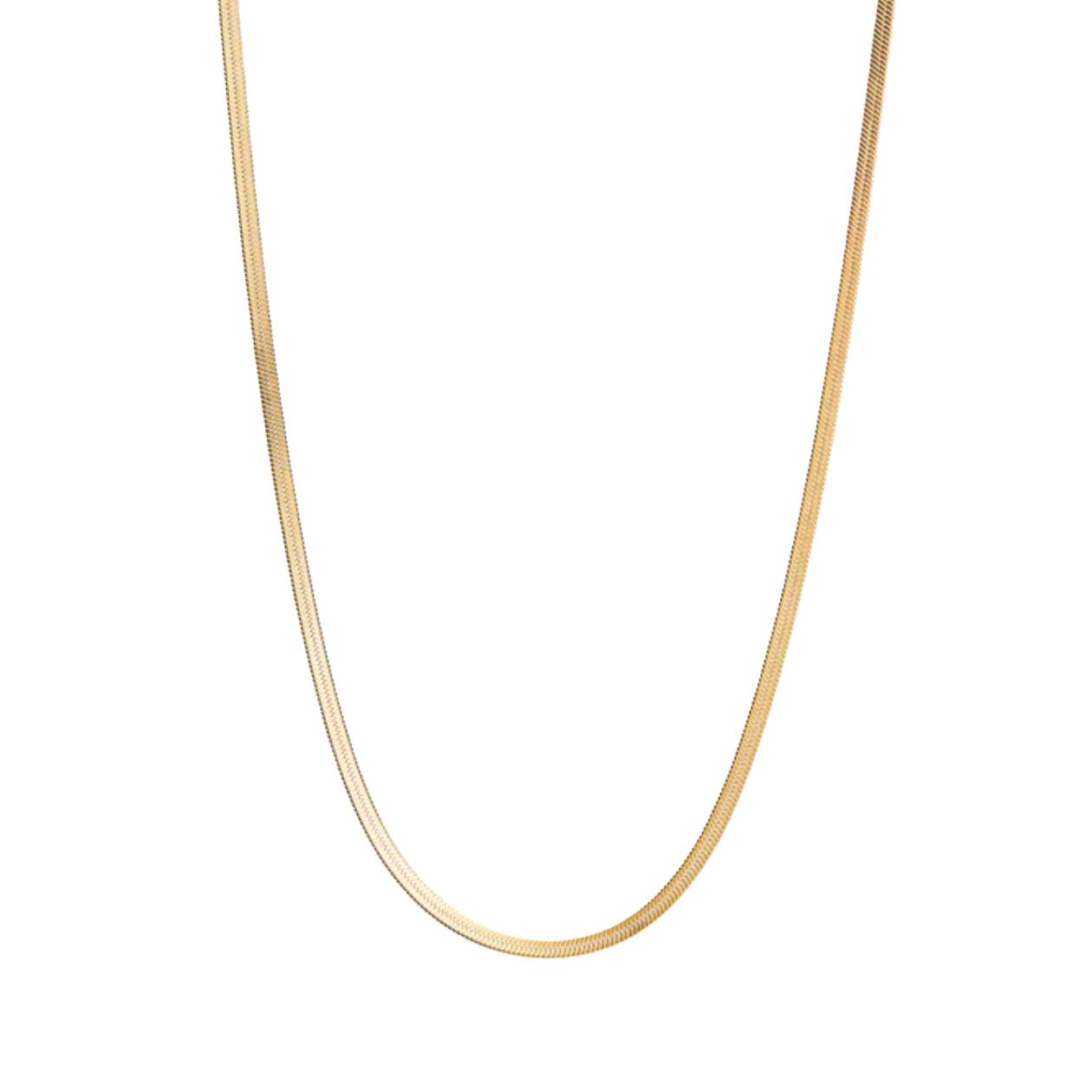 Kendra Snake Chain 14k Gold Necklace - 2mm - ELLA PALM