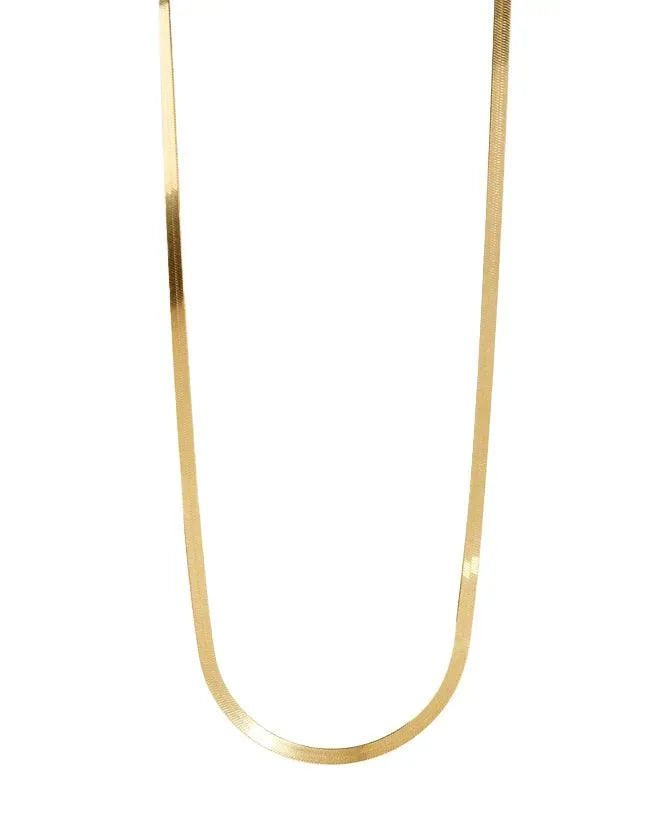 Kendra Snake Chain Gold Necklace - ELLA PALM