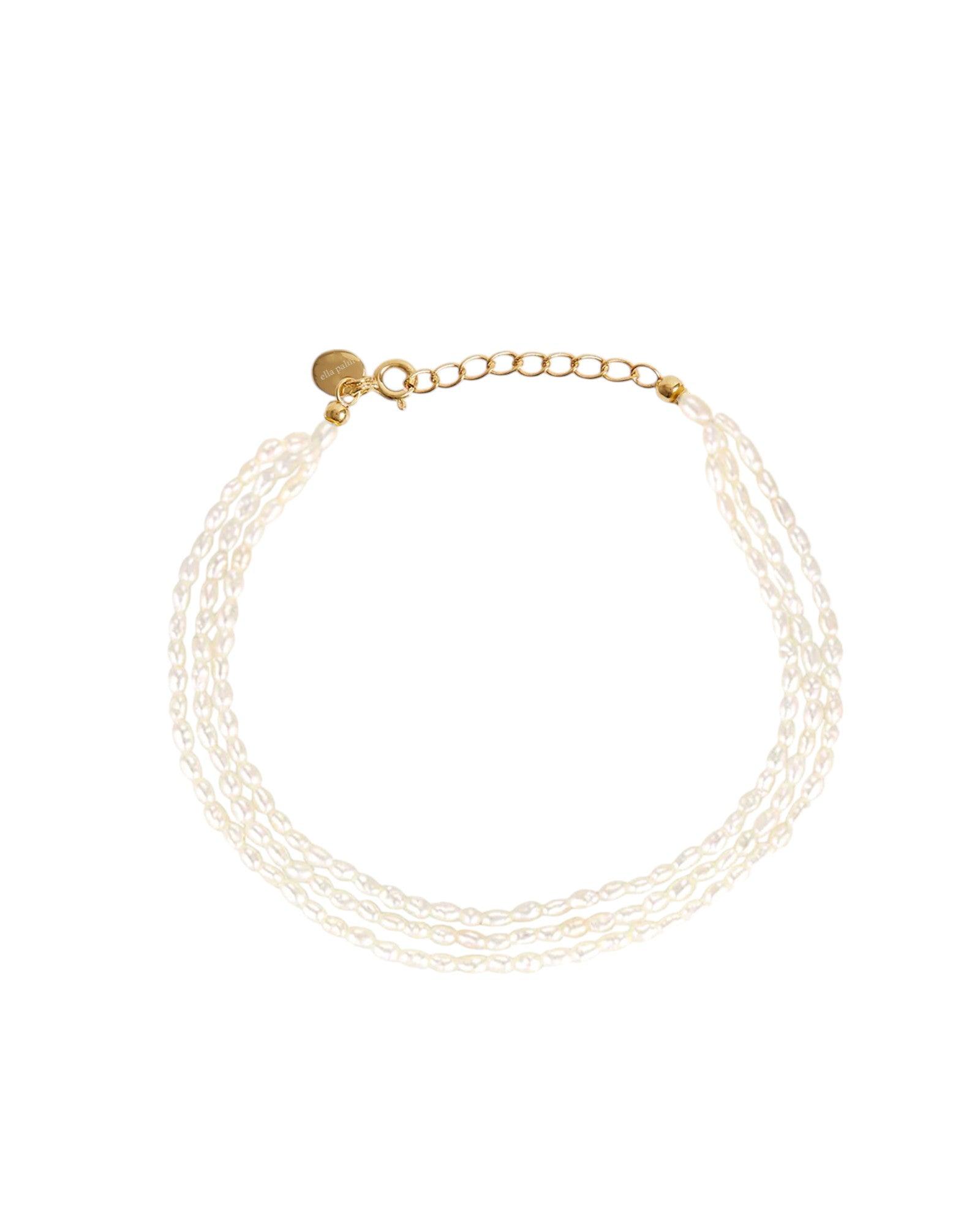 Leia Rice Pearl Layered Bracelet - ELLA PALM