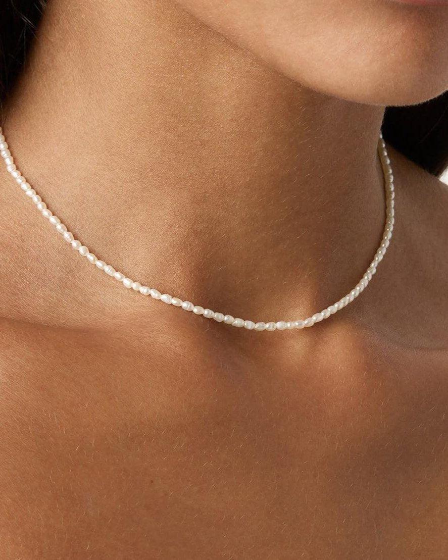 Leia Rice Pearl Necklace - ELLA PALM