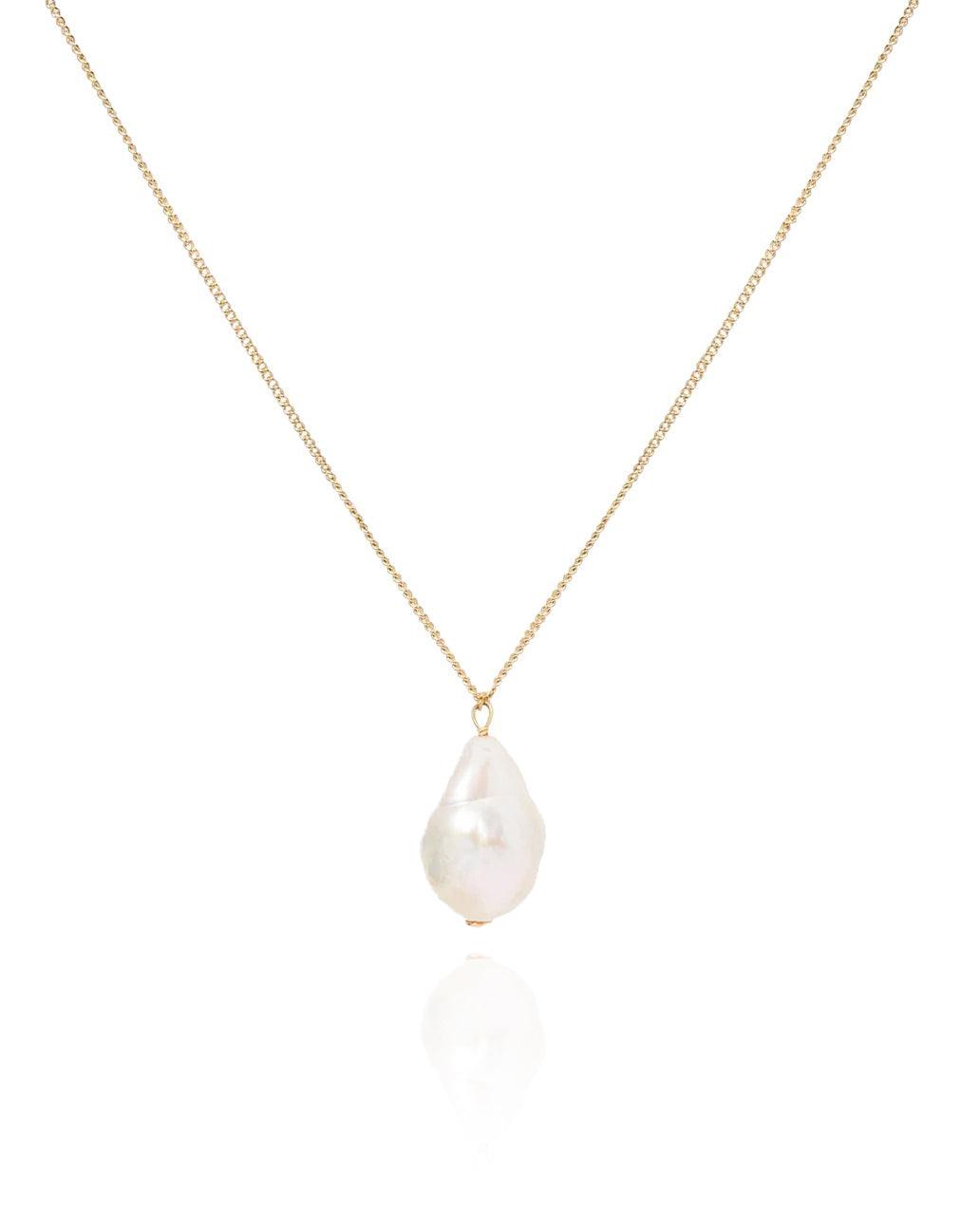 Palma Baroque Pearl Gold Necklace - ELLA PALM