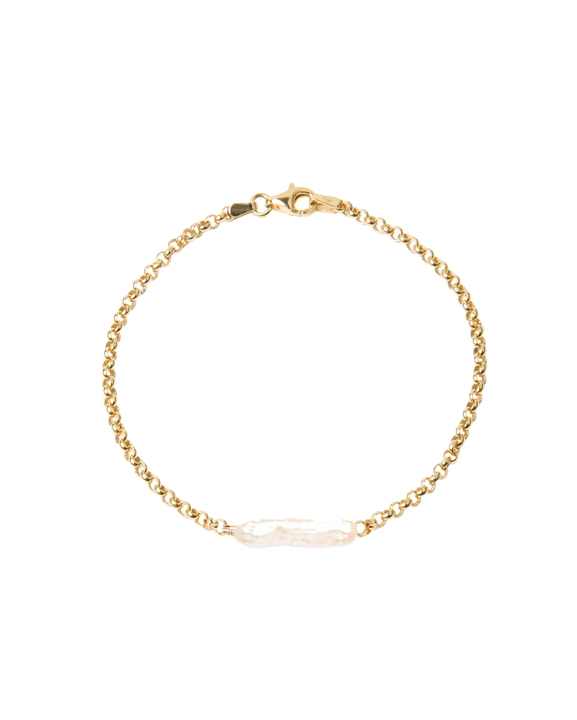 Tara Biwa Pearl Gold Bracelet - ELLA PALM