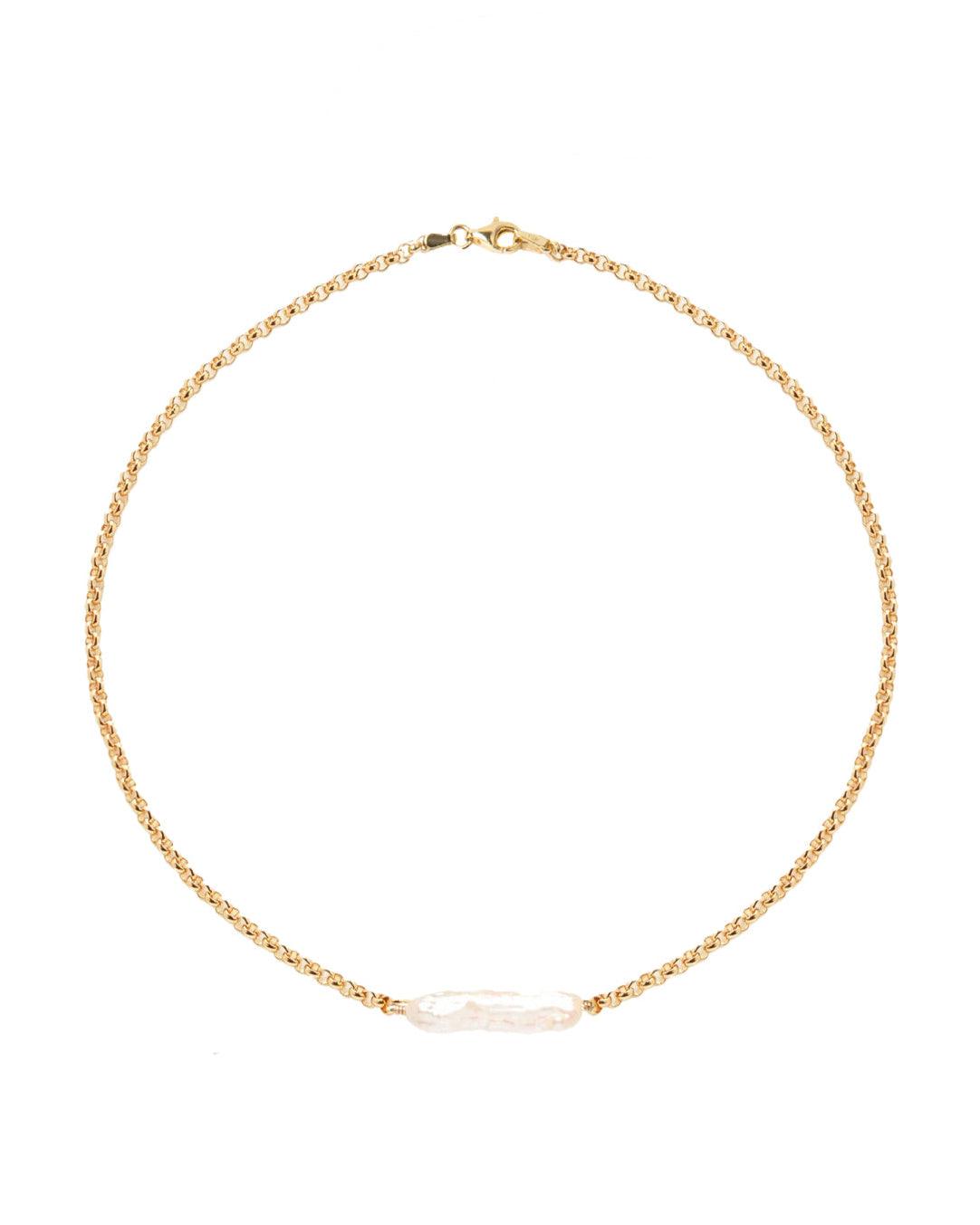 Tara Biwa Pearl Gold Necklace - ELLA PALM