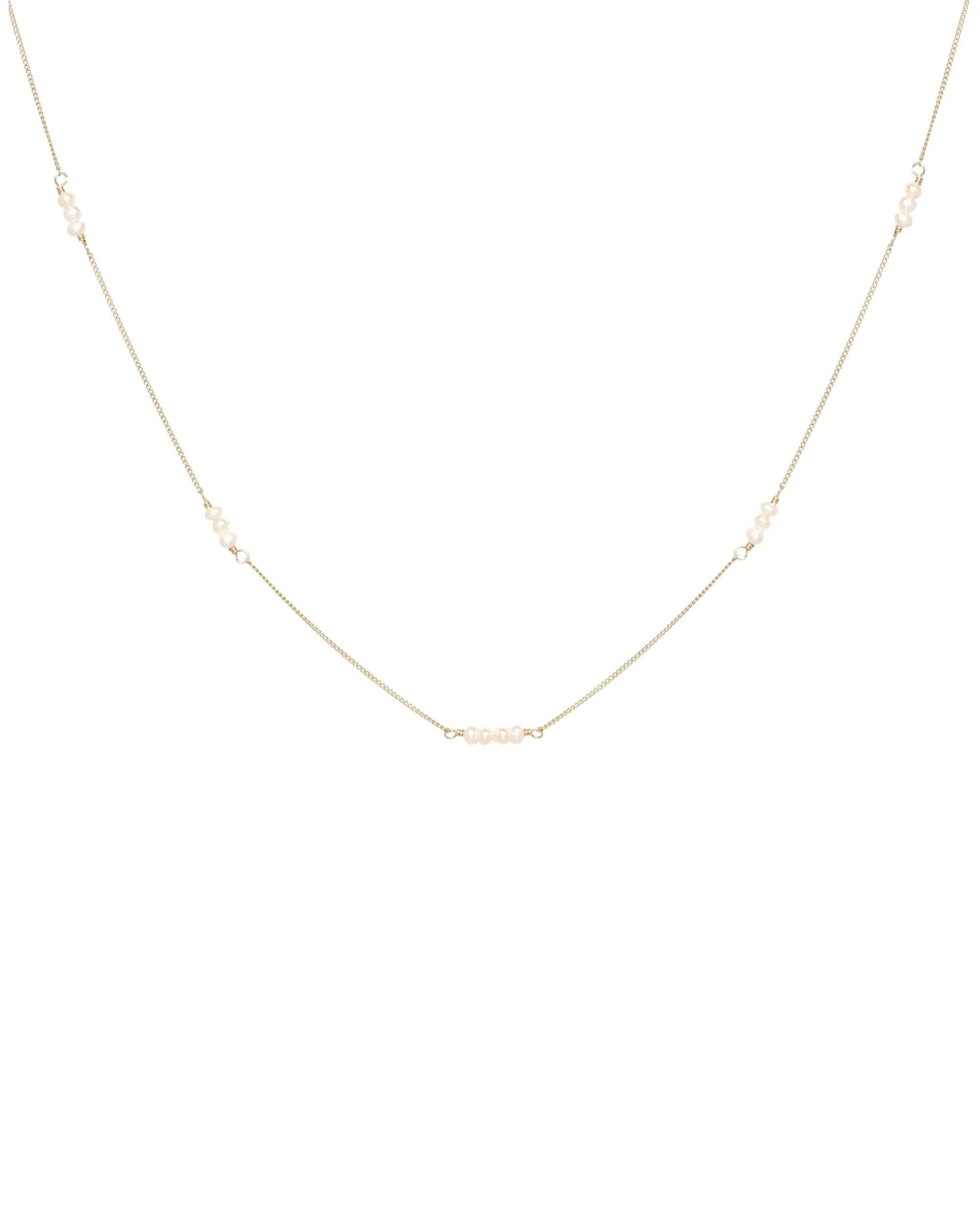 Tessa Seed Pearl Gold Necklace - ELLA PALM