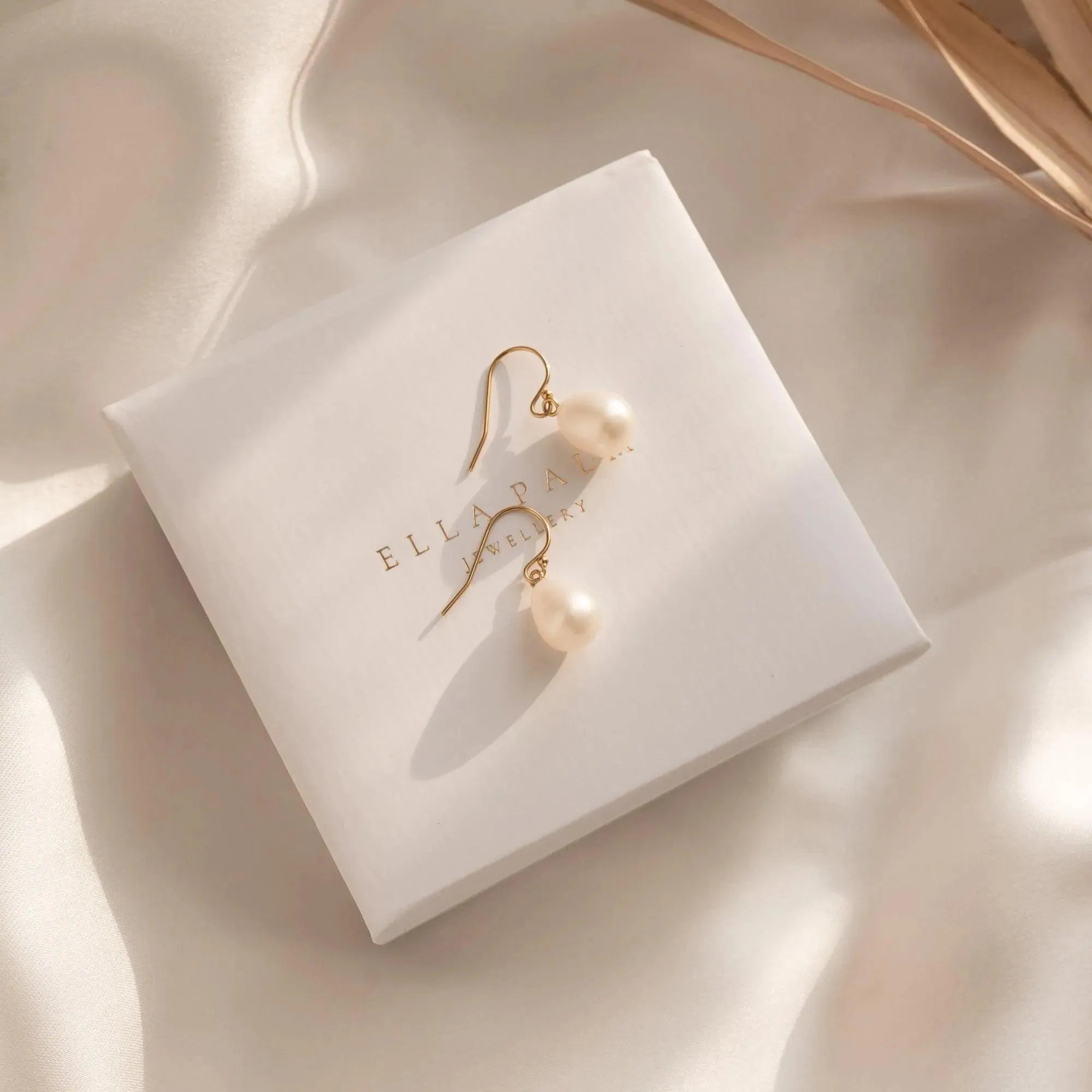 Alexandra Baroque Pearl Gold Earrings - ELLA PALM